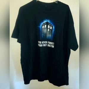Black Doctor Who You Never Forget Your First Doctor Short Sleeved Cotton  Tee